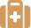 Medical suitcase icon